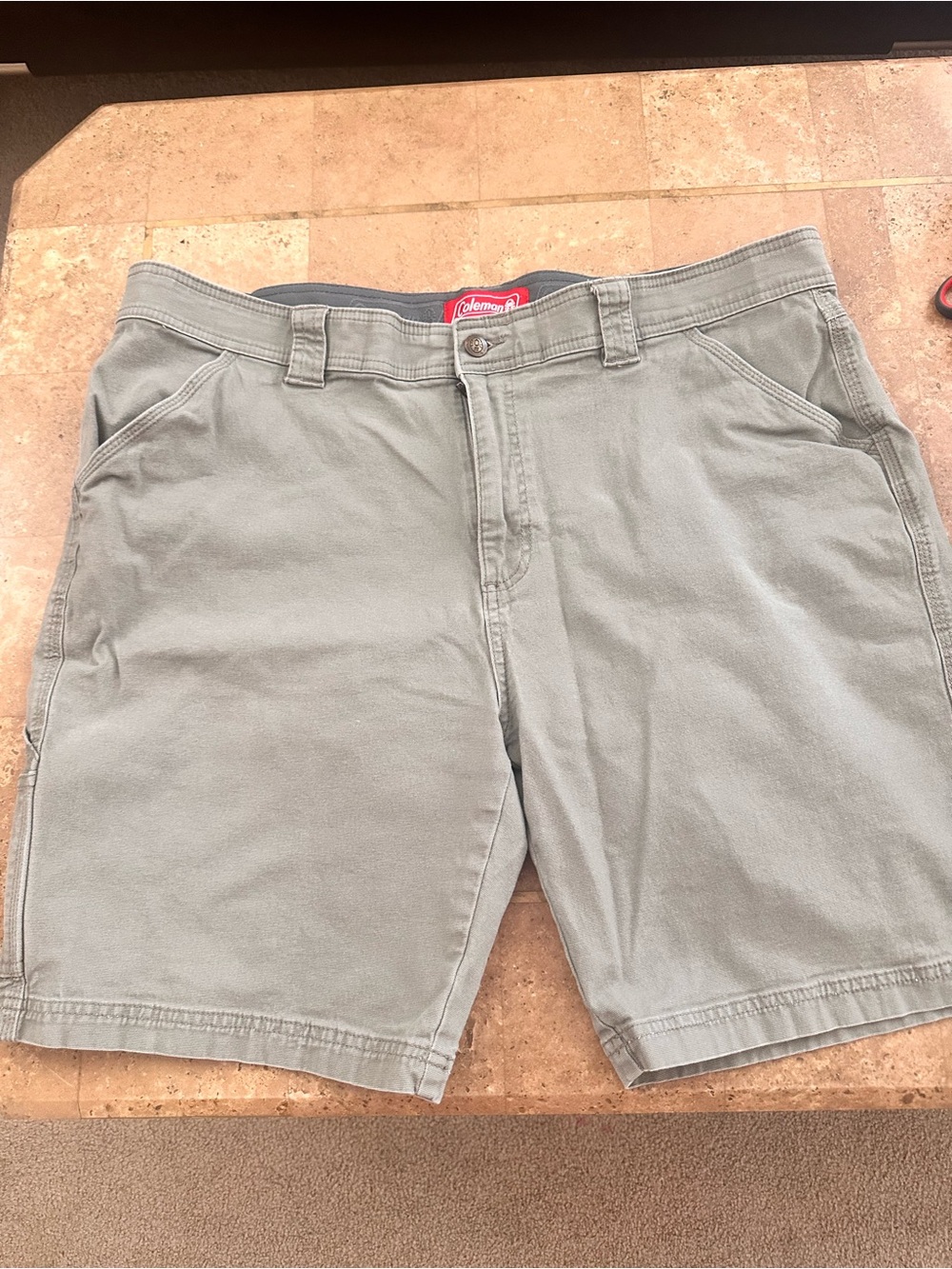Coleman Men's Gray Flat Front Casual Shorts